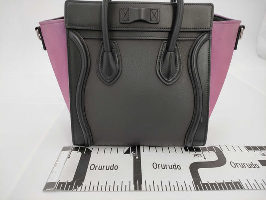 CELINE Luggage Micro Handbag Bag