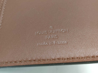 LOUIS VUITTON M61195 Portefeuille Brazza Cuir Ombre Wallet, Brown