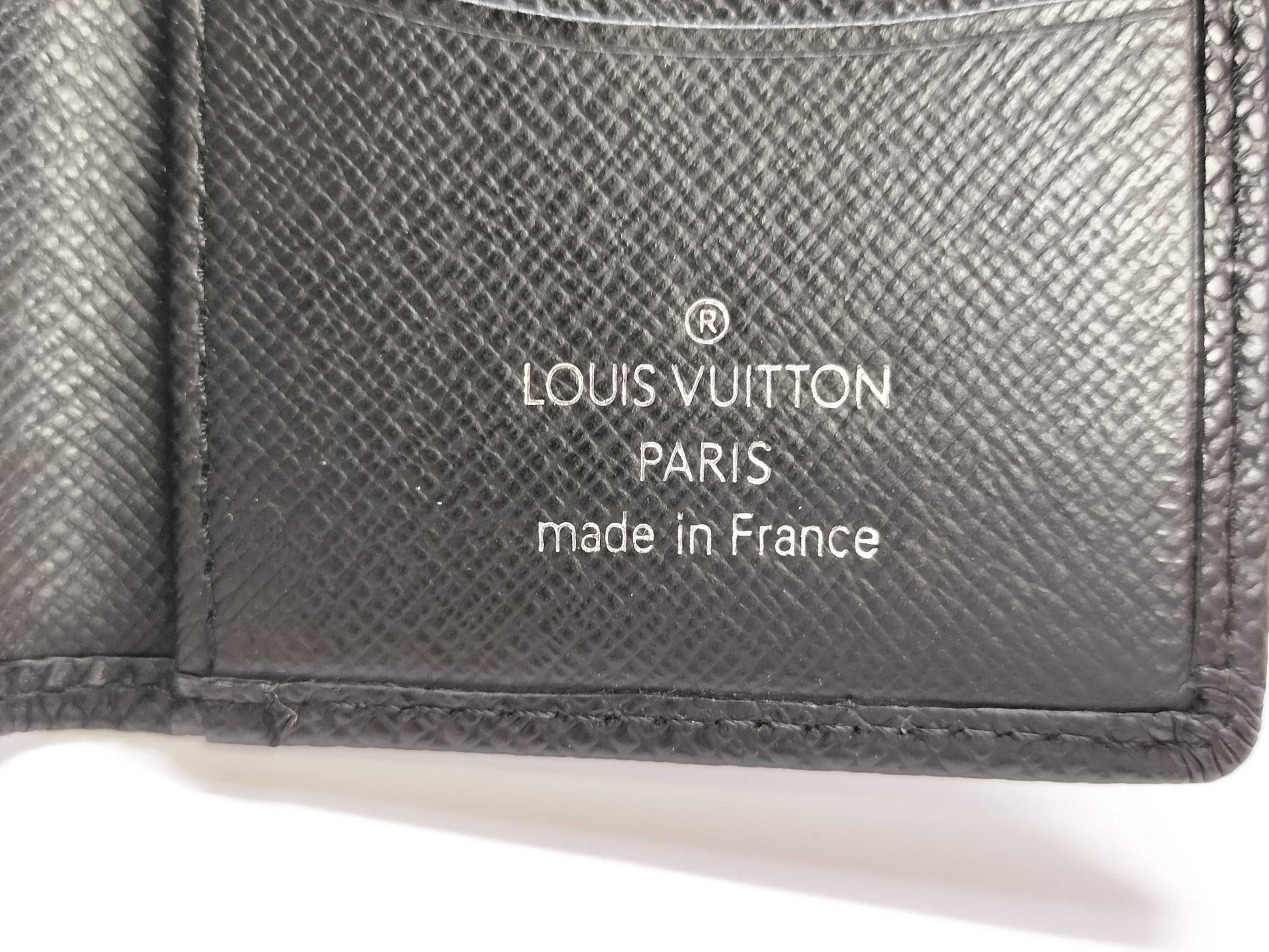 LOUIS VUITTON MI0036 Taiga LV Card Case, Card Case, Pass Case, Business Card Case