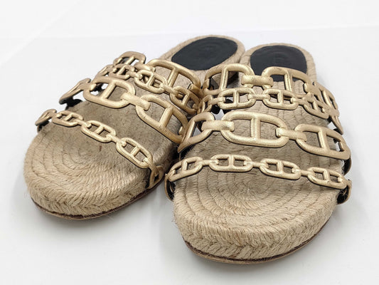 HERMES Chaine Sandals Size 37 Sandals