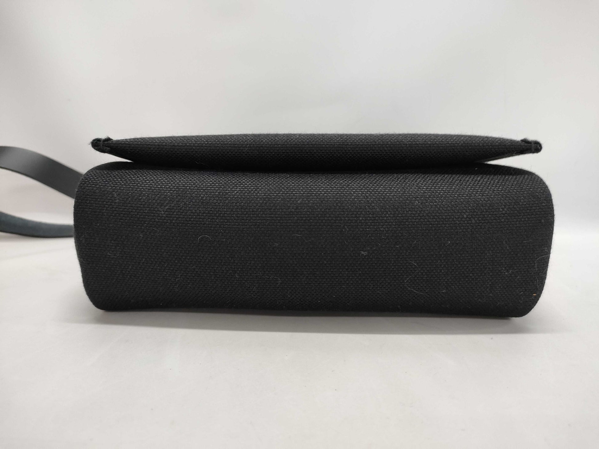 HERMES Airbag Zip Mini Shoulder Bag in Black Box Calf Leather with Silver Hardware and W Stamp