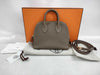 HERMES Bolide 1923 Mini Etoupe/Ecorse Evercolor Shoulder Bag with Gold Hardware and Double Stamp