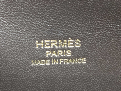 HERMES Bolide 1923 Mini Etoupe/Ecorse Evercolor Shoulder Bag with Gold Hardware and Double Stamp
