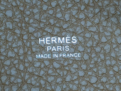 HERMES Picotin Picotin Lock 18 Shoulder Bag in Gold, Taurillon Clemence Leather, Silver Hardware, Double Stamp