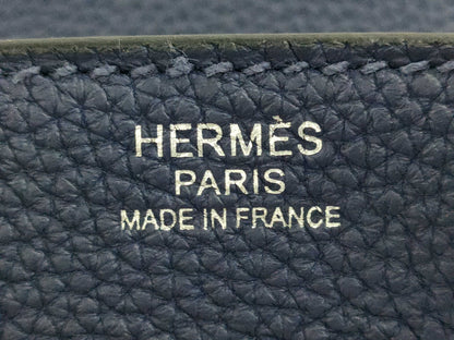 HERMES Birkin 30 Blue Sapphire Togo Shoulder Bag with Silver Hardware and Z Stamp