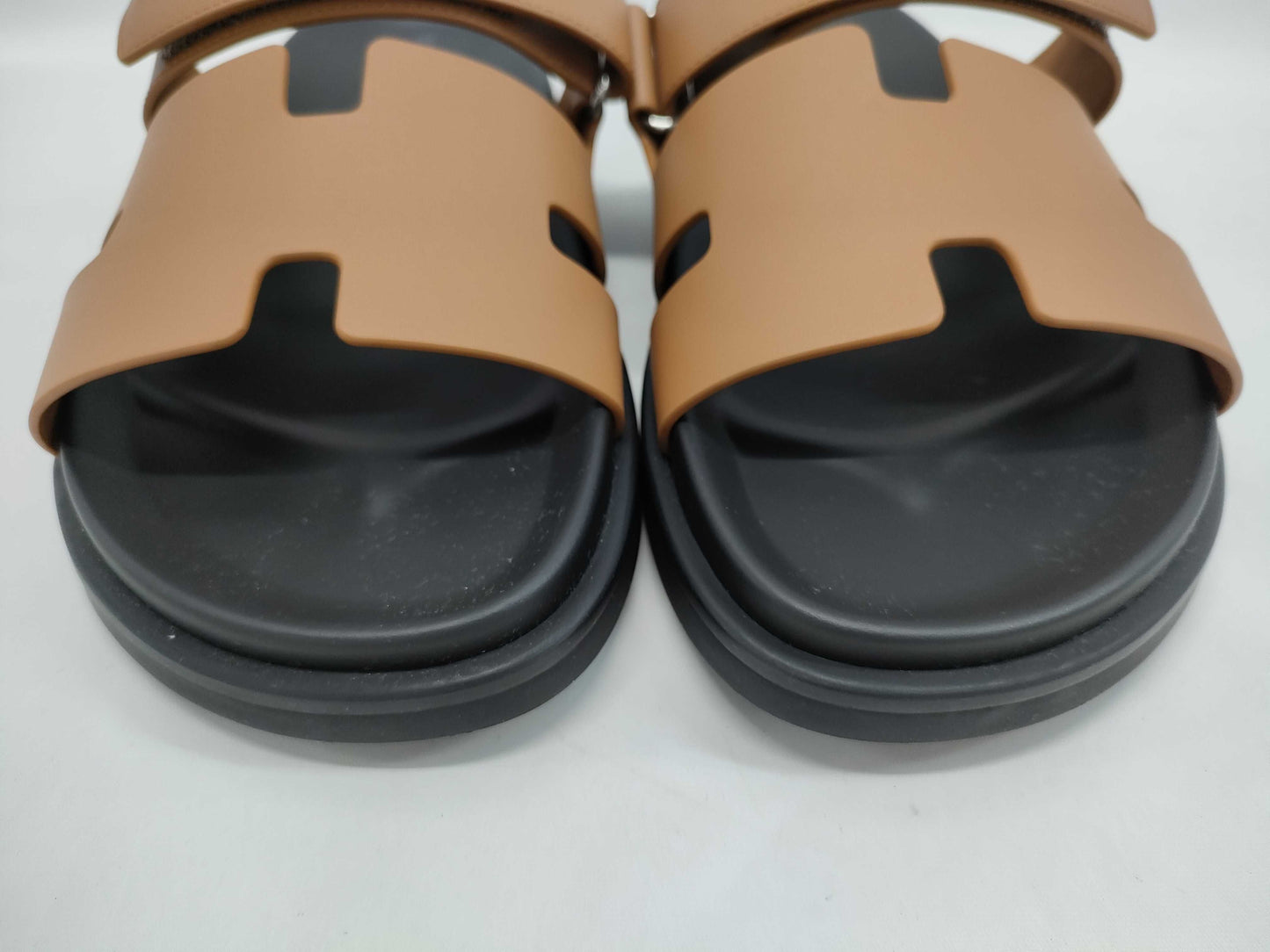 HERMES Sandals "Chypre" Natural Size: 43 Sandals
