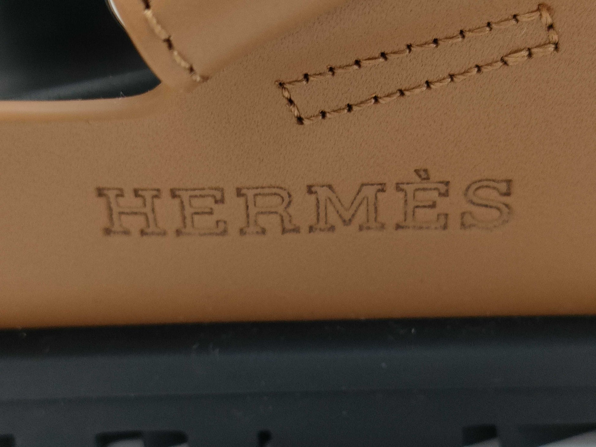 HERMES Sandals "Chypre" Natural Size: 43 Sandals
