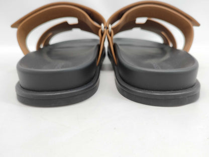 HERMES Sandals "Chypre" Natural Size: 43 Sandals