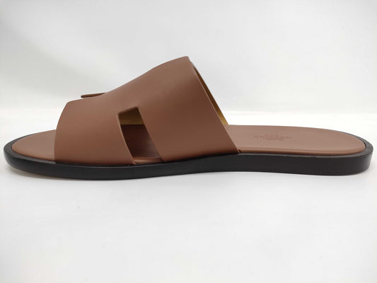 HERMES Sandals "Izmir" Gold Size: 41 Sandals