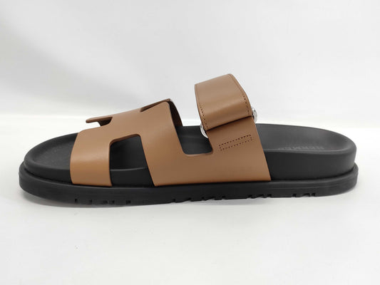 HERMES Sandals "Chypre" Natural Size: 36 Sandals