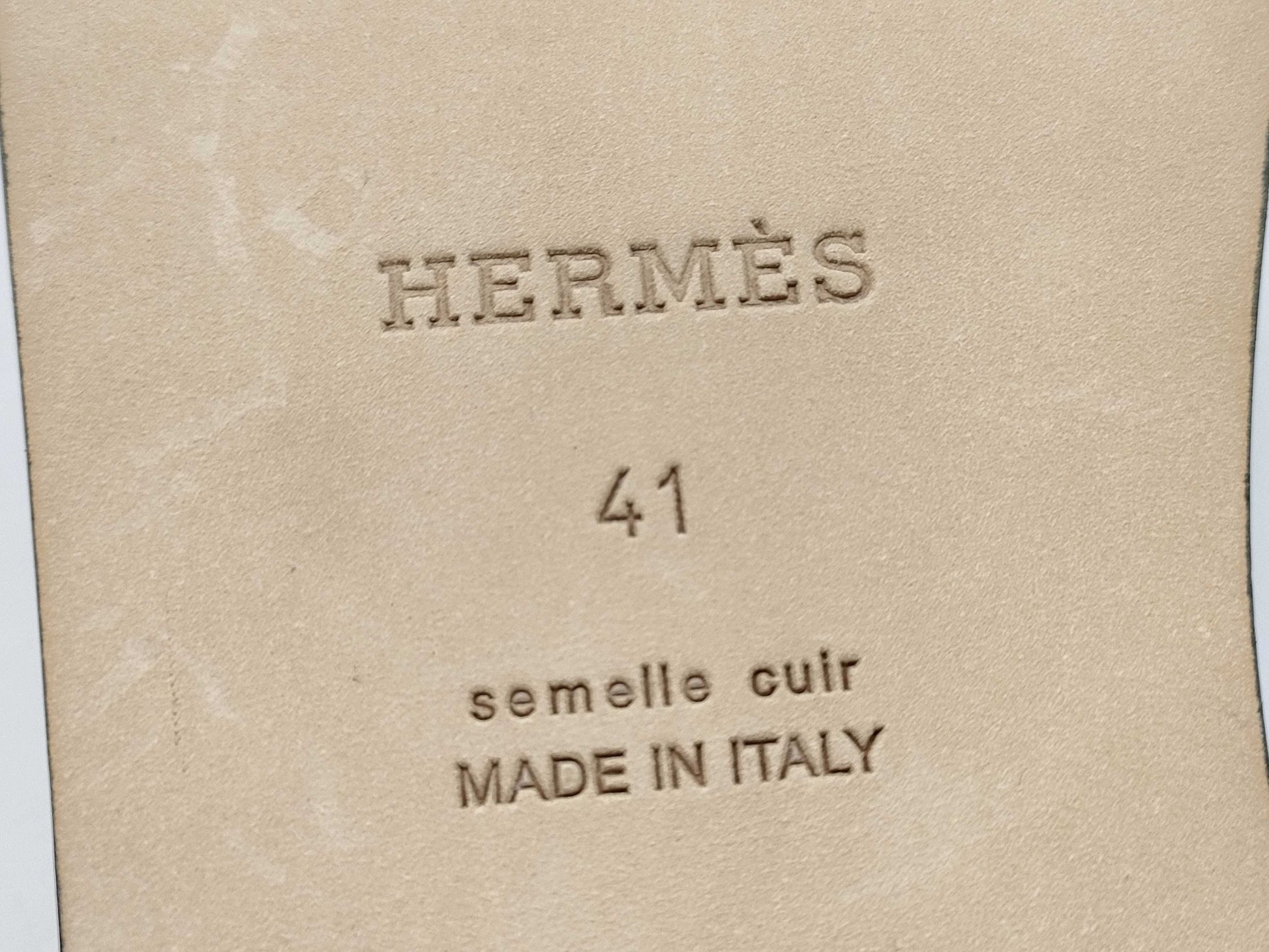 HERMES Sandals "Izmir" Marine Size: 41 Sandals