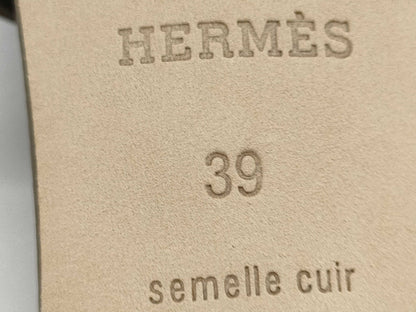 HERMES Oasis Etoupe Sandals, Size 39