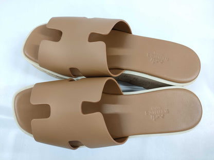 HERMES Sandals "Eze" 30 Gold Size: 37 Sandals