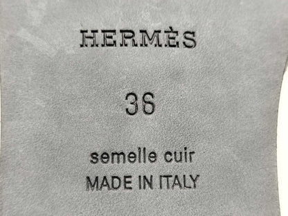 HERMES Sandals "Oran" Black Size: 36 Sandals