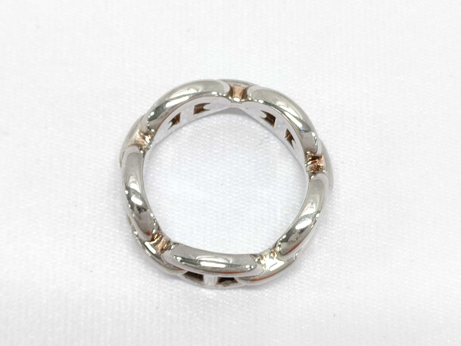 HERMES Ring "Chaine d'Ancre Enchainé" PM 51 Ring