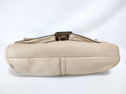 COACH Leather Beige Soho One-Shoulder Shoulder Bag