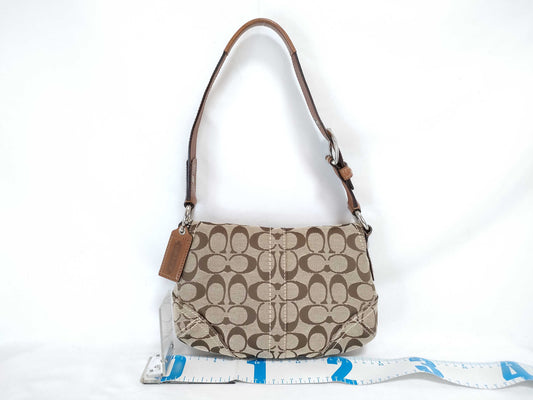 COACH Signature Soho Signature Canvas One-Shoulder Bag Brown Shoulder Bag