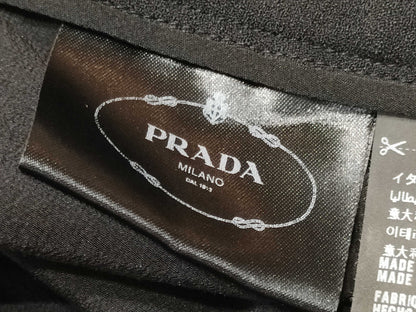 PRADA Floral Lace Embroidered Skirt, Black