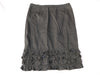 CHANEL Coco Mark Frill Skirt Black 04A Skirt