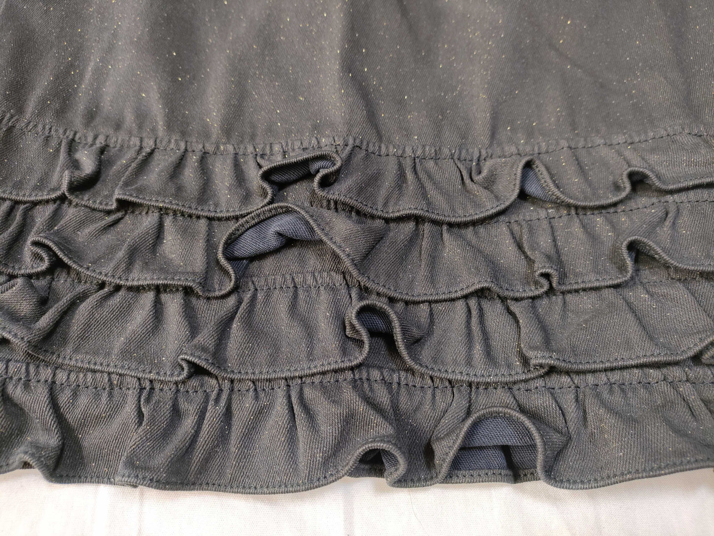 CHANEL Coco Mark Frill Skirt Black 04A Skirt