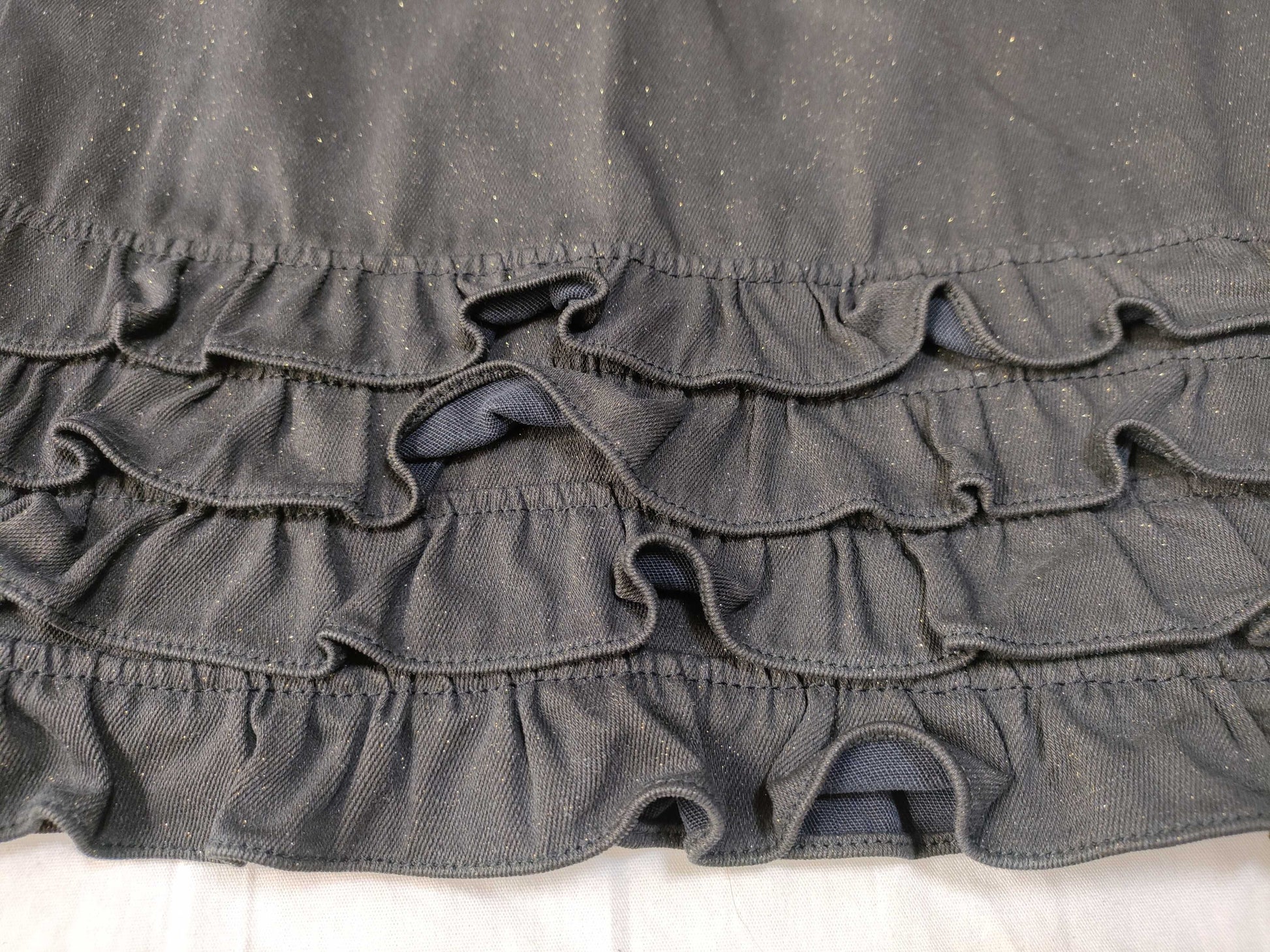 CHANEL Coco Mark Frill Skirt Black 04A Skirt
