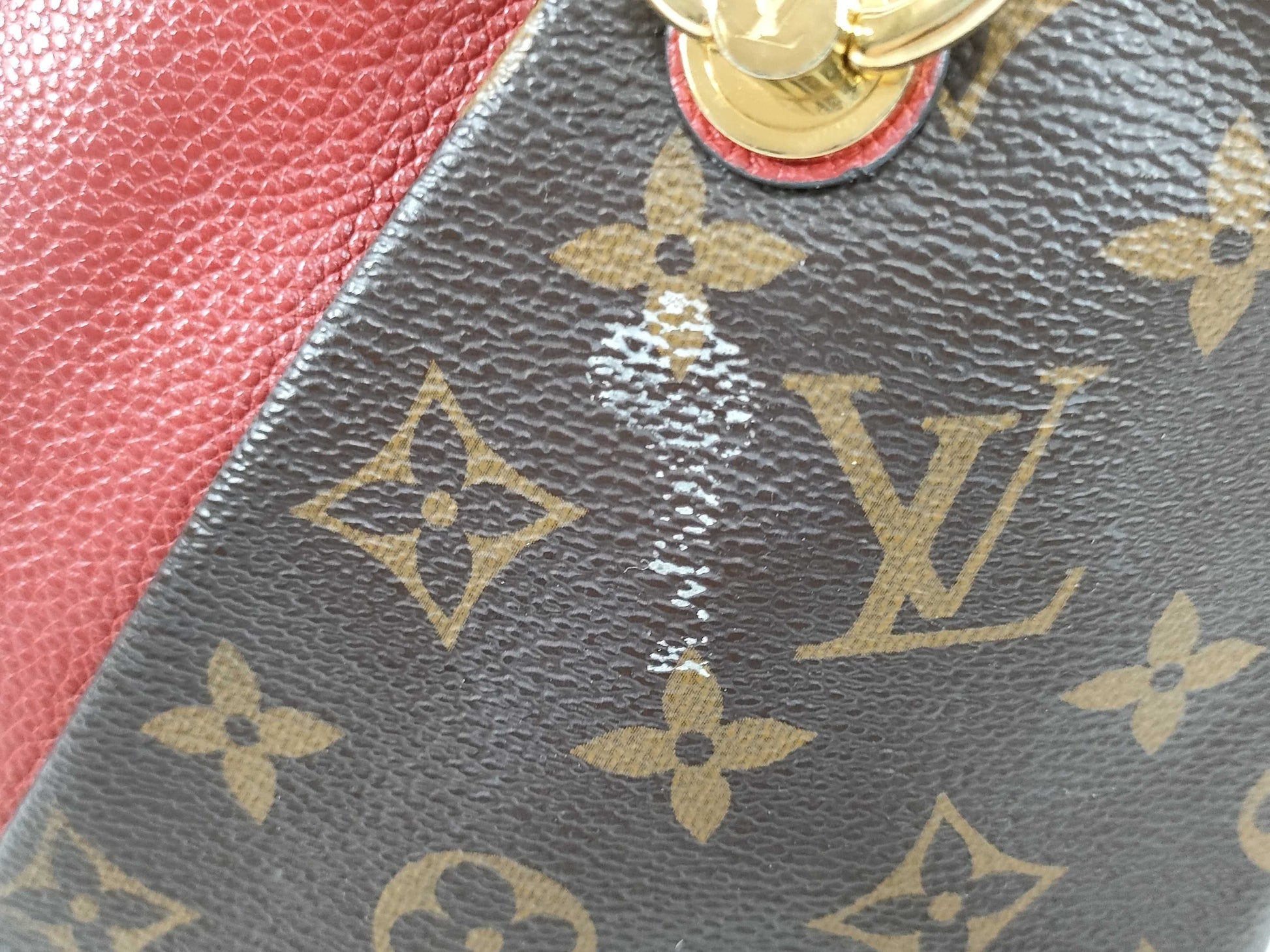 LOUIS VUITTON FL 4118 RFID Unverified Monogram LV Handbag