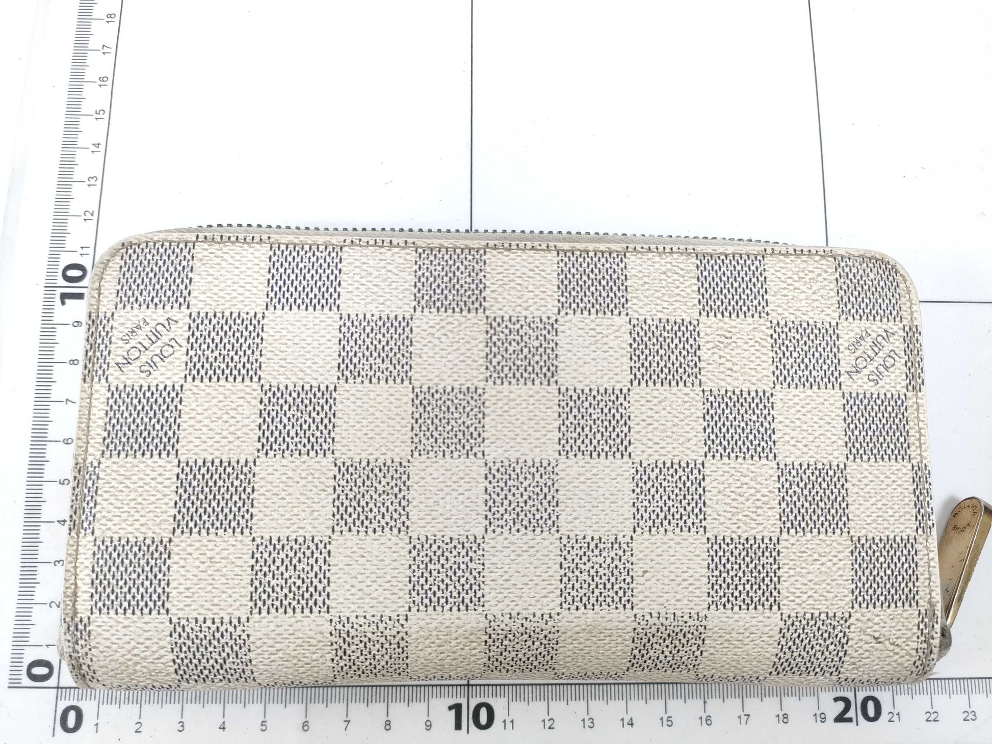LOUIS VUITTON SD 2110 RFID Unverified Damier Azur Louis Vuitton Azur Zippy Wallet N60019 Wallet