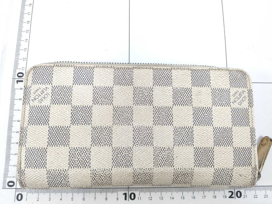 LOUIS VUITTON SD 2110 RFID Unverified Damier Azur Louis Vuitton Azur Zippy Wallet N60019 Wallet