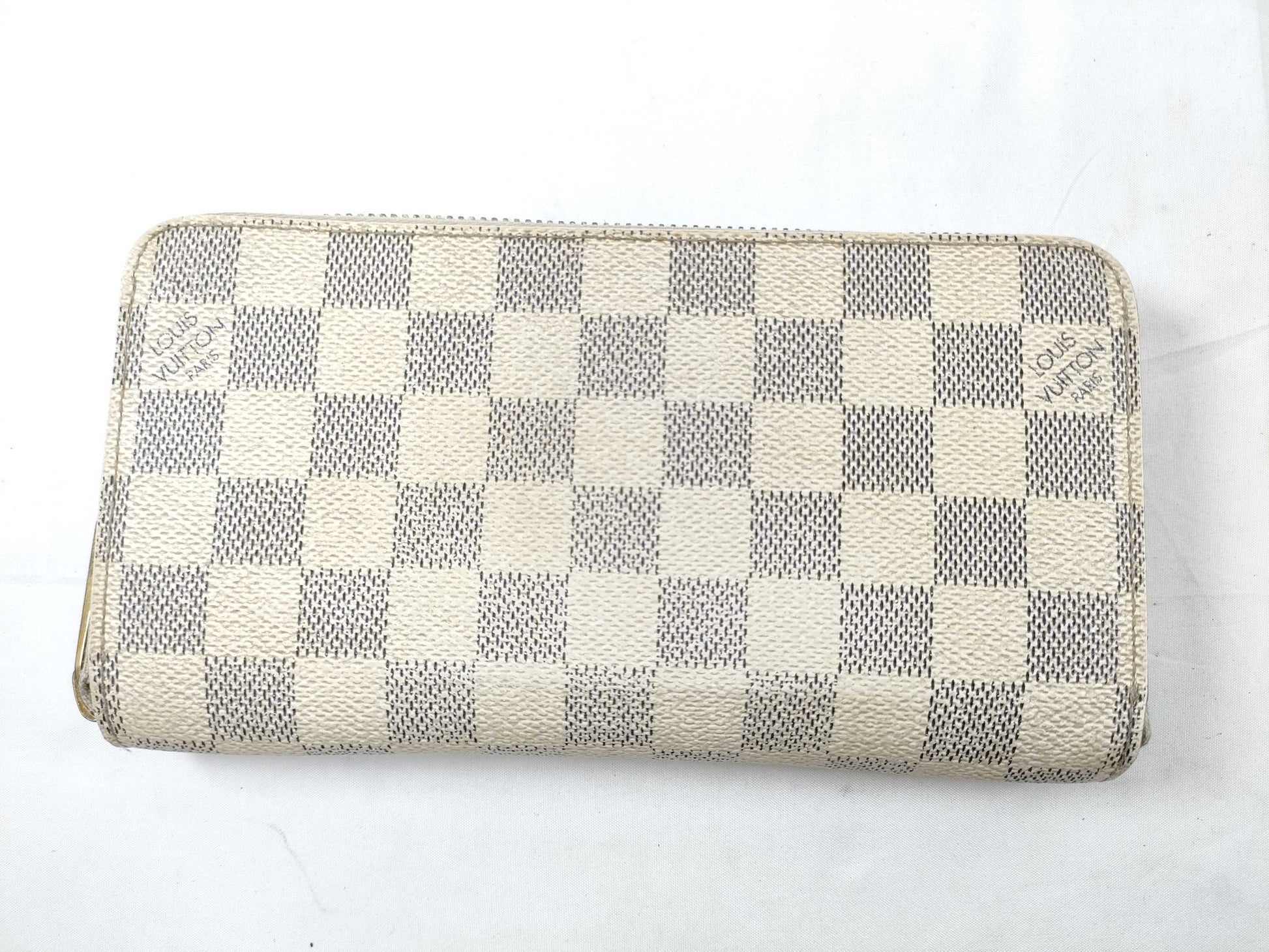 LOUIS VUITTON SD 2110 RFID Unverified Damier Azur Louis Vuitton Azur Zippy Wallet N60019 Wallet