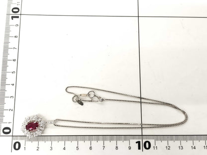 R1.42ct D0.91ct PT950/850 7.3g Necklace 