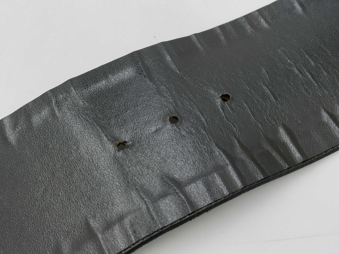 CHANEL Waist Leather GP Black Gold Belt