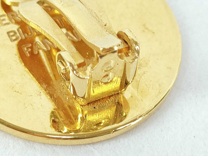 HERMES Serie Earrings GP Gold Earrings