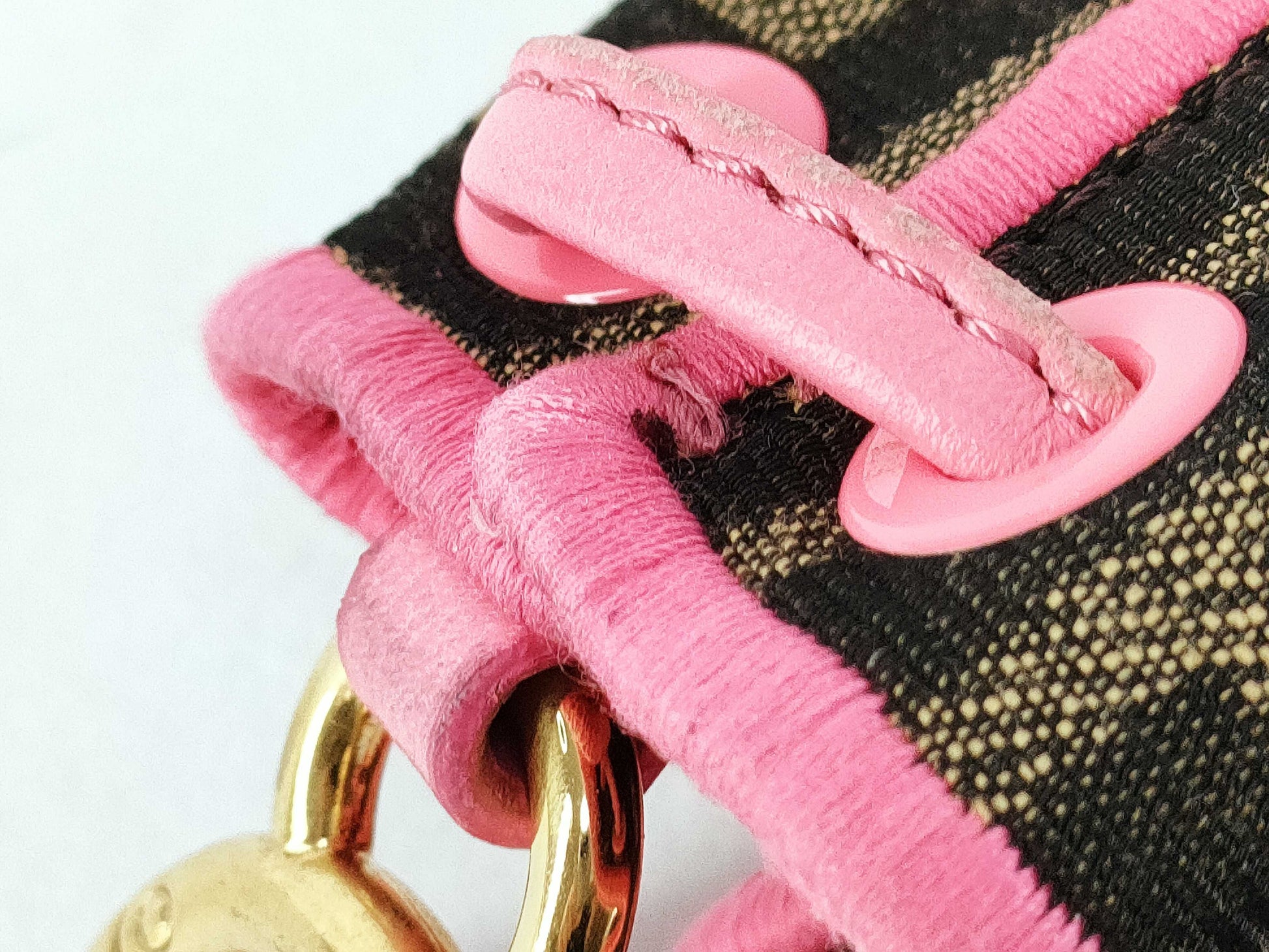 FENDI Zucca Pattern Fendi FF Zucca Nano Montresor Bag Charm 7AR762 Pouch