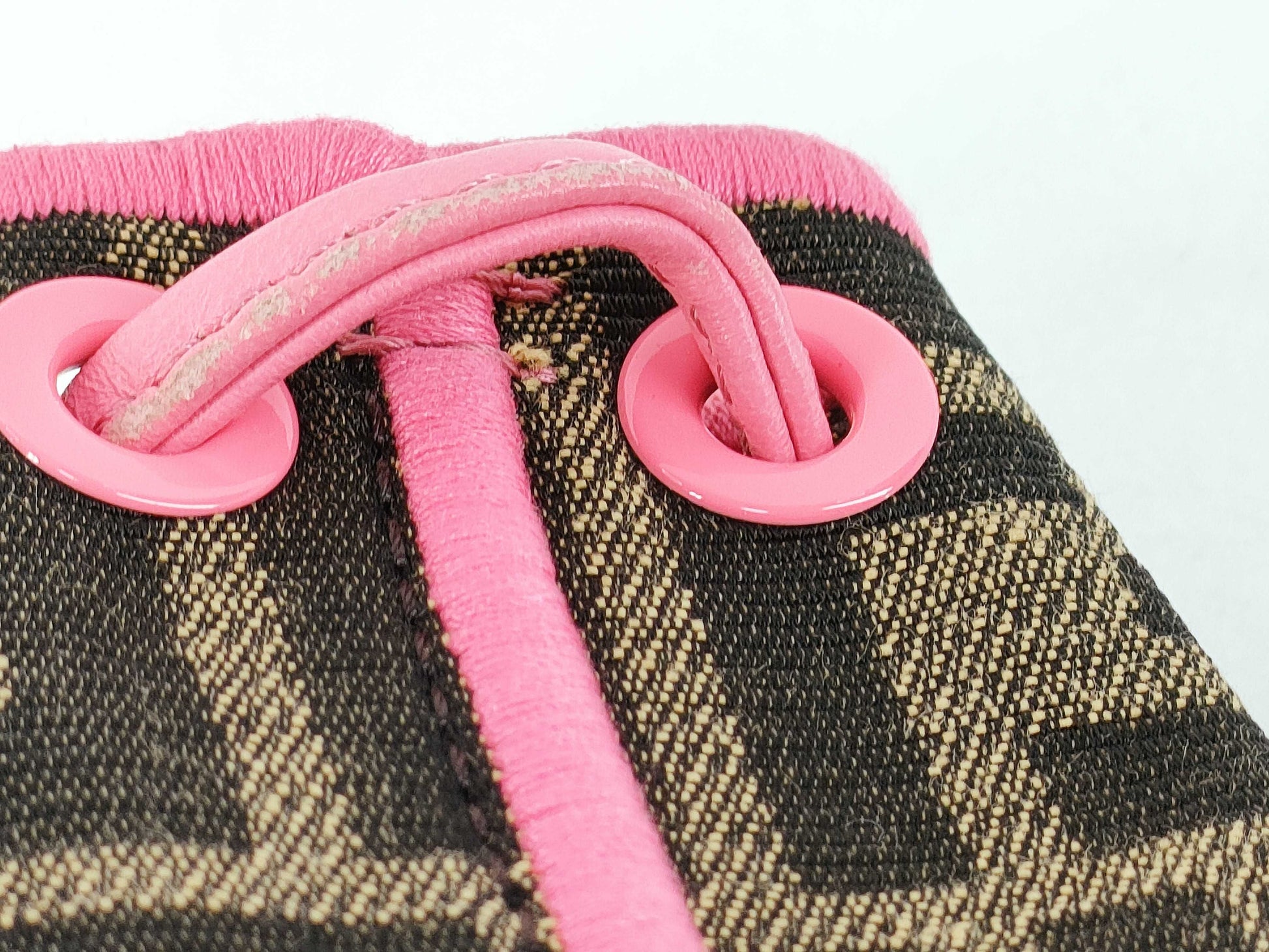 FENDI Zucca Pattern Fendi FF Zucca Nano Montresor Bag Charm 7AR762 Pouch