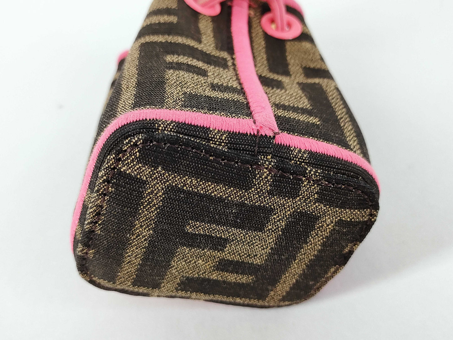 FENDI Zucca Pattern Fendi FF Zucca Nano Montresor Bag Charm 7AR762 Pouch