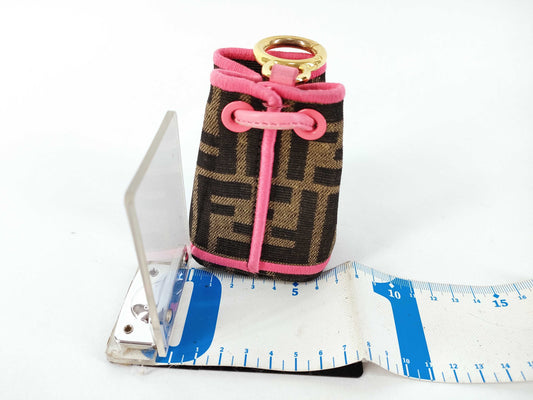 FENDI Zucca Pattern Fendi FF Zucca Nano Montresor Bag Charm 7AR762 Pouch