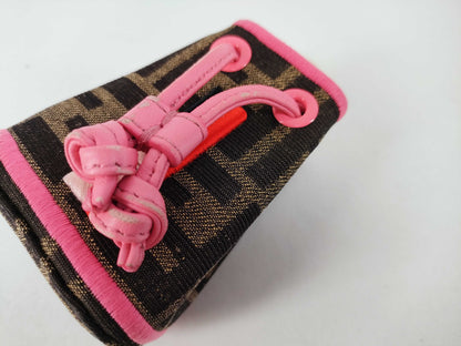 FENDI Zucca Pattern Fendi FF Zucca Nano Montresor Bag Charm 7AR762 Pouch
