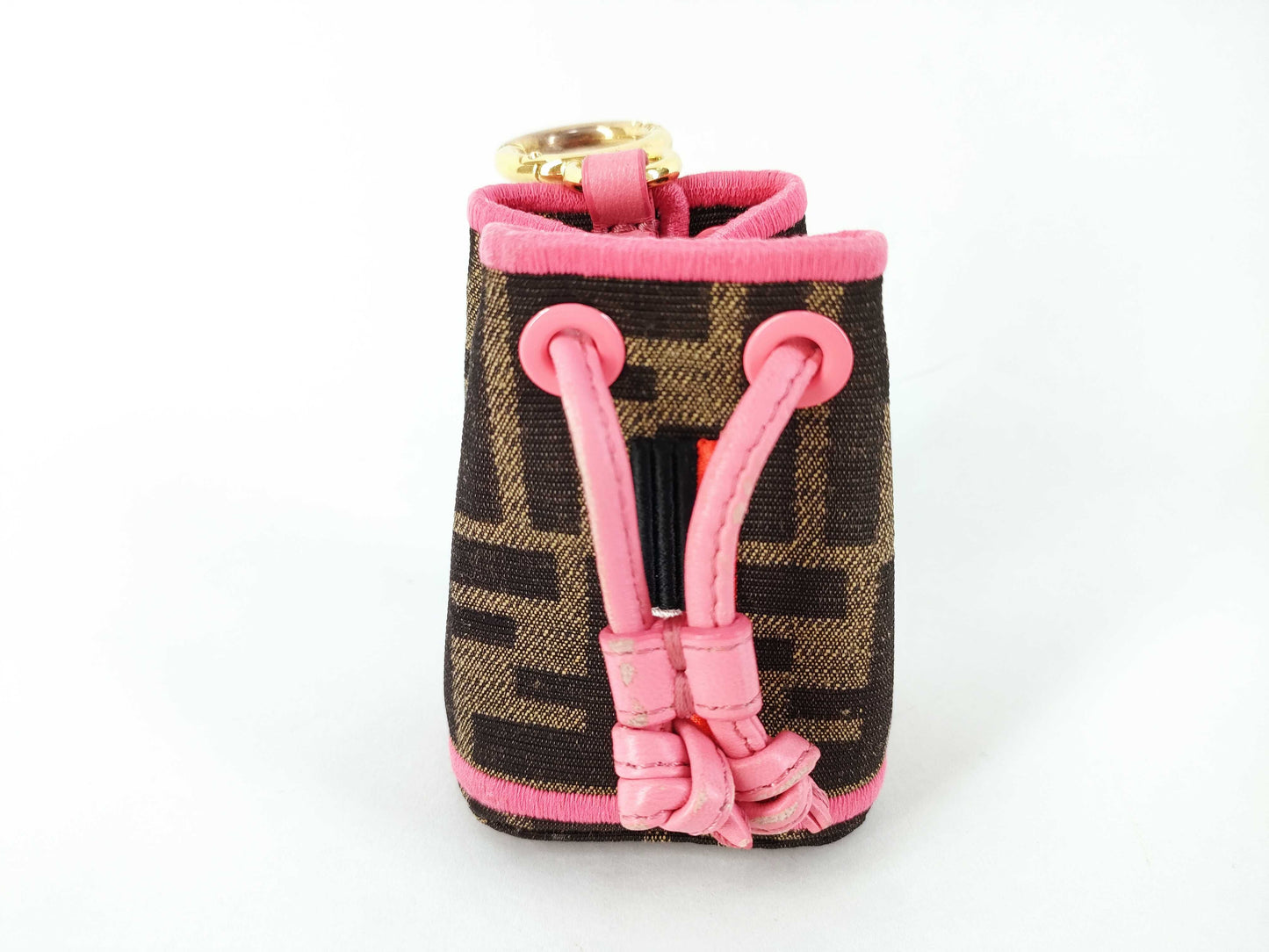 FENDI Zucca Pattern Fendi FF Zucca Nano Montresor Bag Charm 7AR762 Pouch