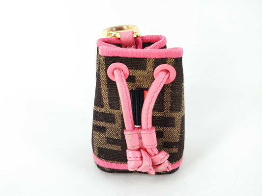 FENDI Zucca Pattern Fendi FF Zucca Nano Montresor Bag Charm 7AR762 Pouch