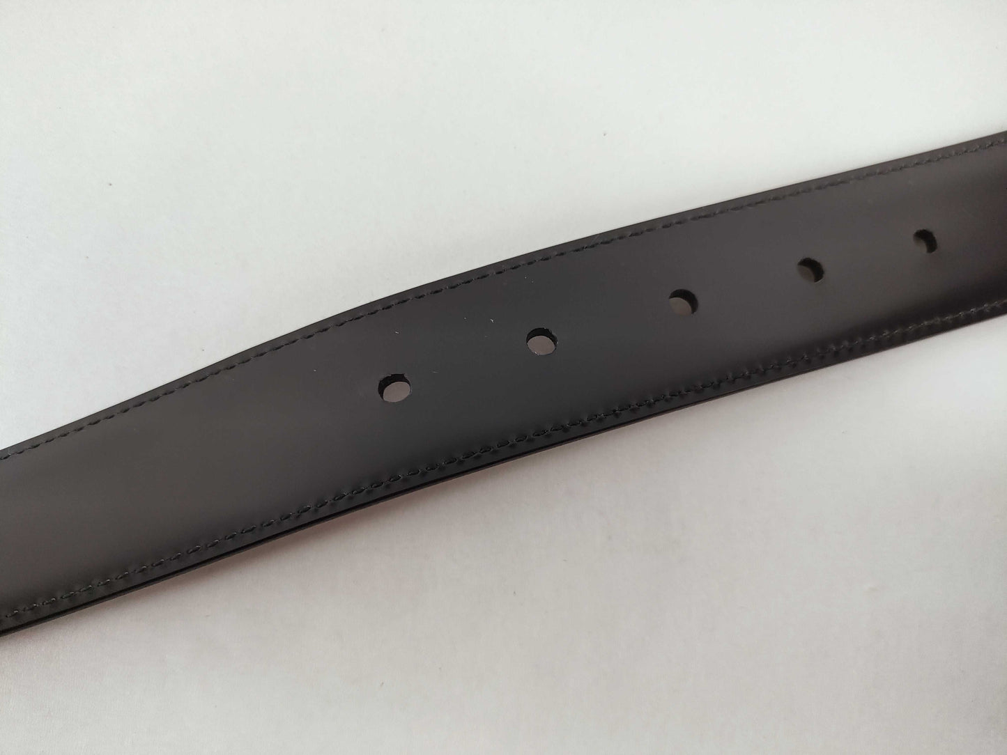 BVLGARI Bulgari Assioma Belt 46/115 Black x Silver Belt