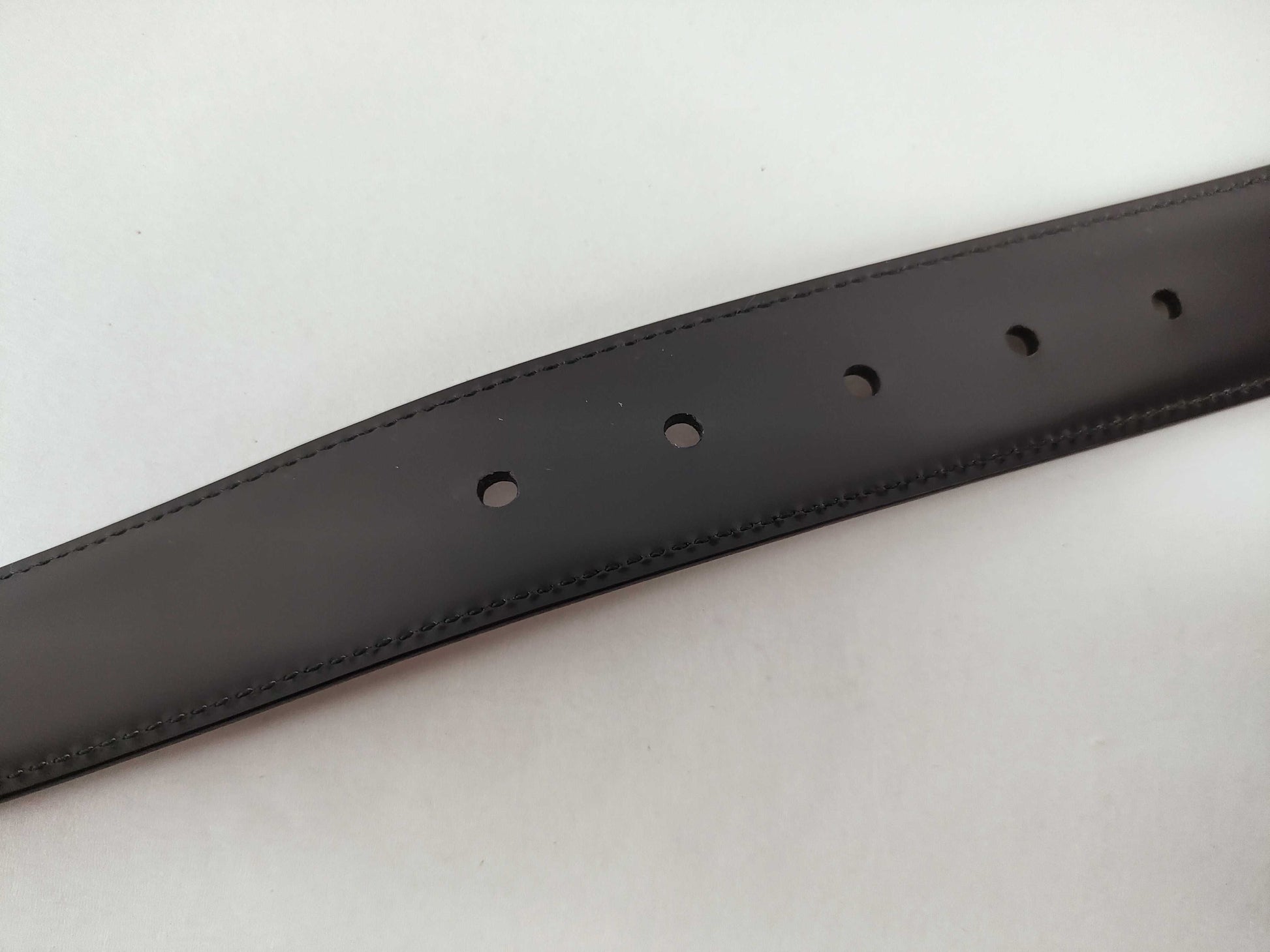 BVLGARI Bulgari Assioma Belt 46/115 Black x Silver Belt