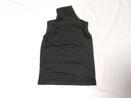 HERMES Sleeveless Turtleneck Top, Silk #36, Black