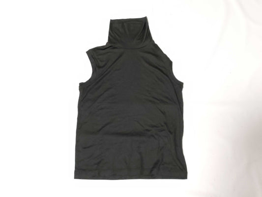 HERMES Sleeveless Turtleneck Top, Silk #36, Black