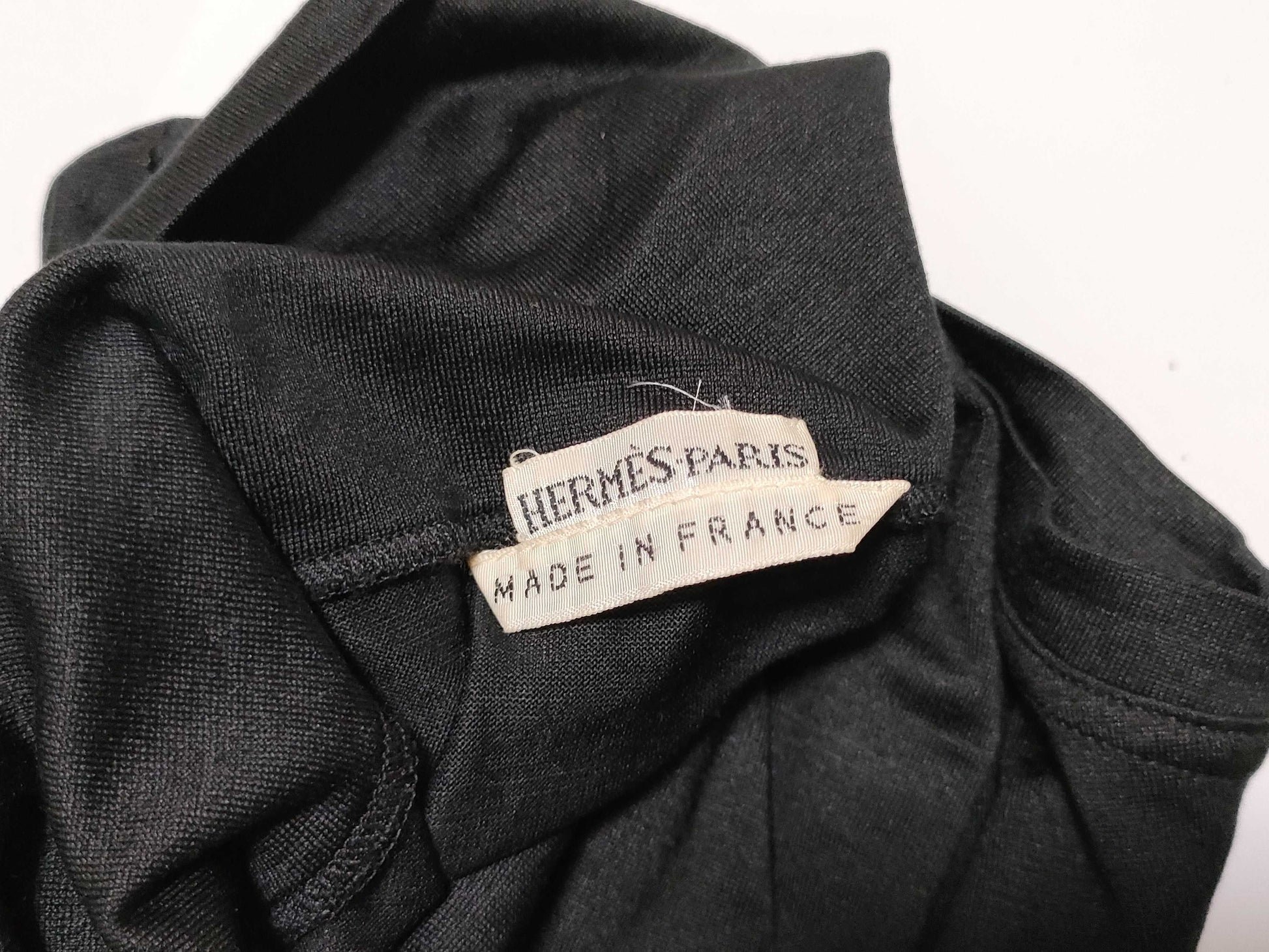 HERMES Sleeveless Turtleneck Top, Silk #36, Black