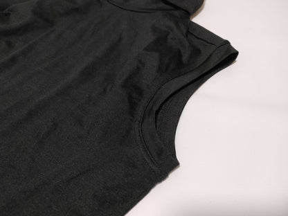 HERMES Sleeveless Turtleneck Top, Silk #36, Black