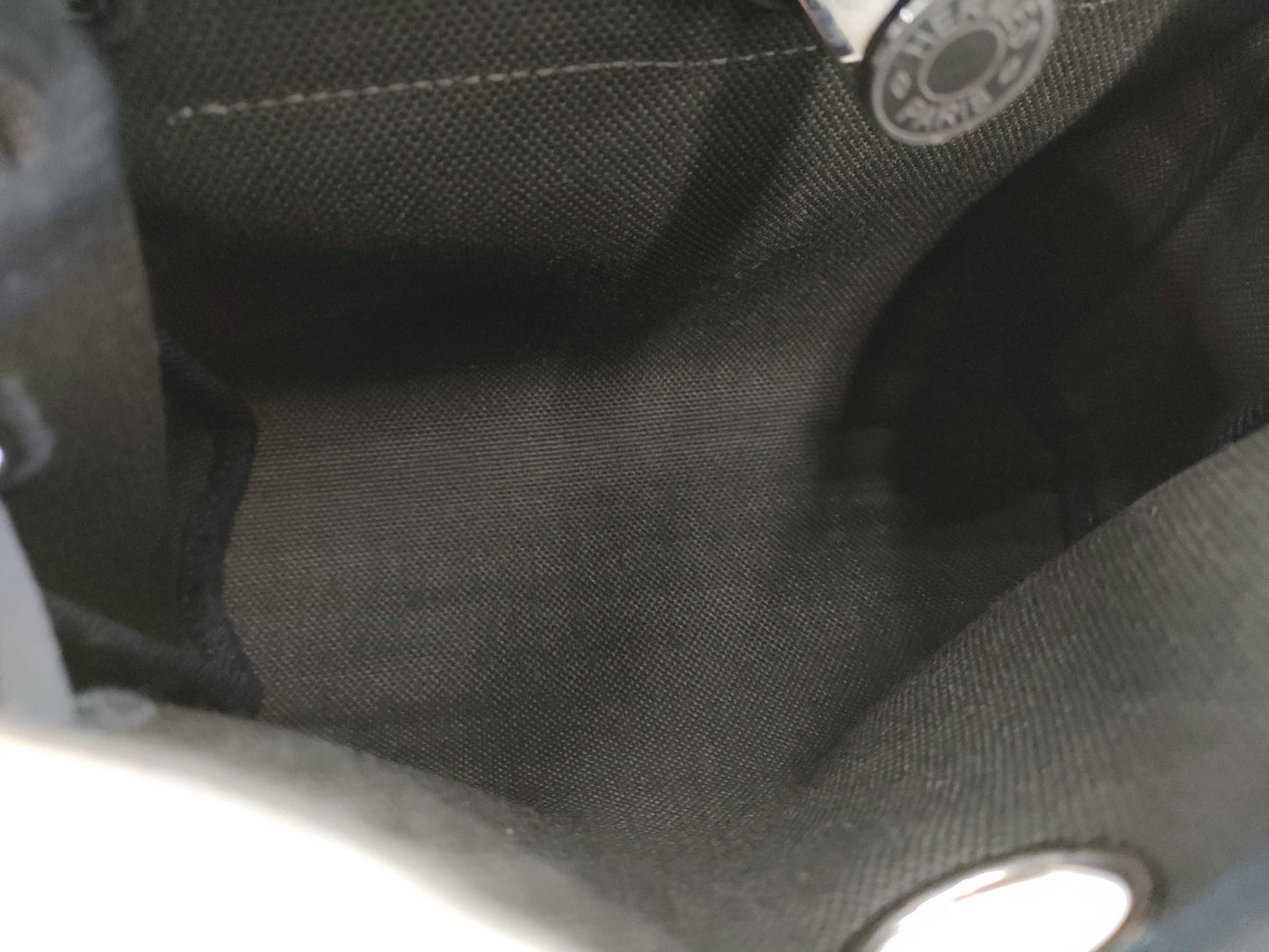 HERMES Air Bag Zip Mini Toile Military x Vache Hunter Black W2024 Shoulder Bag