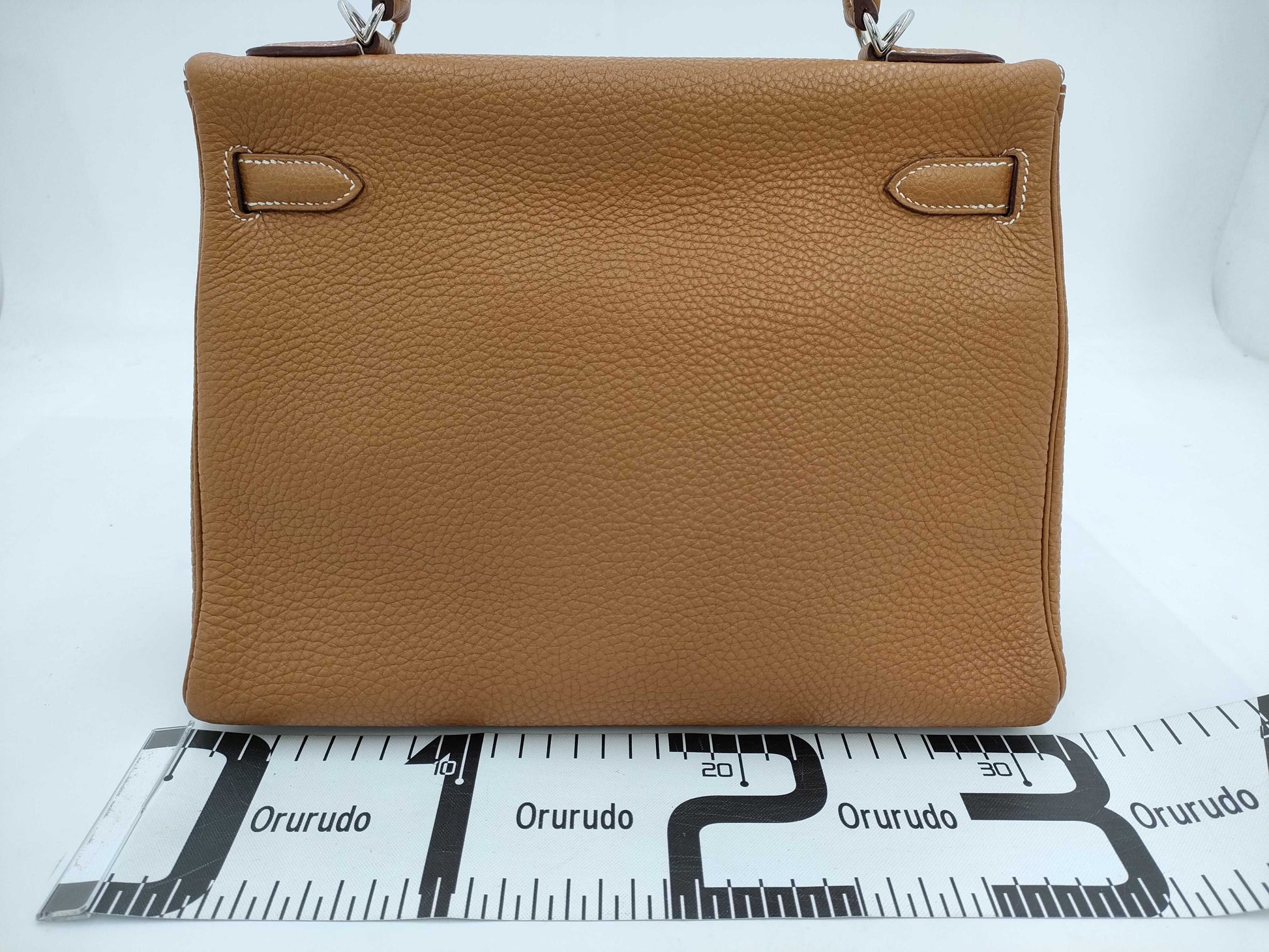 HERMES Kelly 23 Togo Gold Shoulder Bag with K Stamp
