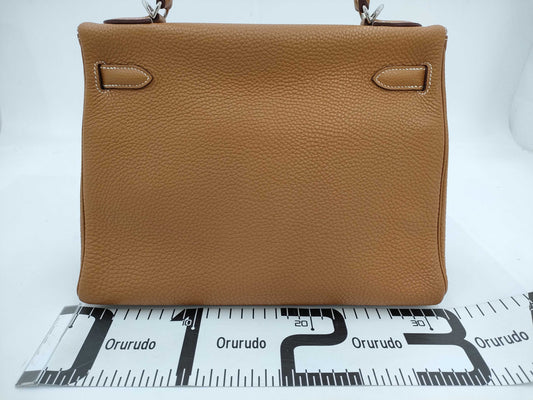 HERMES Kelly 23 Togo Gold Shoulder Bag with K Stamp