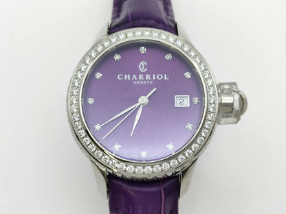 CHARRIOL CO36Q 0029 Quartz Purple Dial Men's Watch