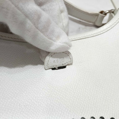 HERMES Evelyn TPM White Epson H Stamped Shoulder Bag
